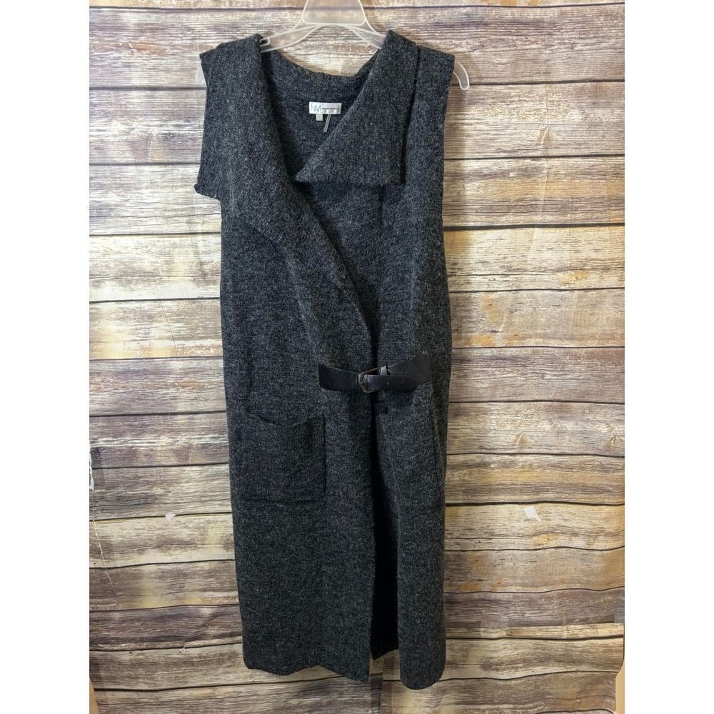 Neiman Marcus Gray Sleeveless tunic/vest dress - Picture 3 of 6